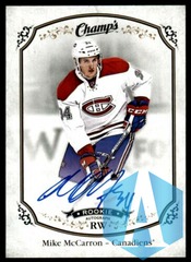 2015-16 Upper Deck Champs Auto Mike McCarron #165 Rookie